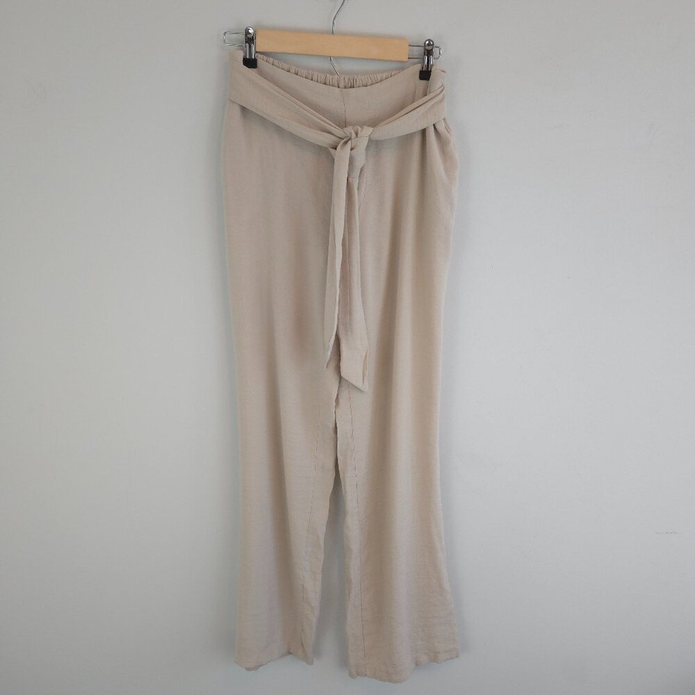 Ci Sono Rayon Collection Women's Tie Front Relaxed Pants